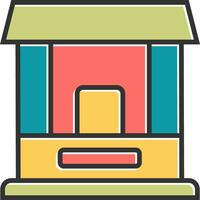 Ticket Window Vector Icon