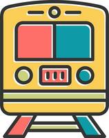 icono de vector de tren