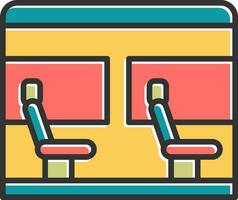 icono de vector de asiento