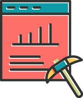 Data Mining Vector Icon