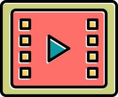 Video Processing Vector Icon