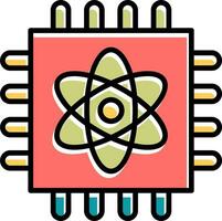 Quantum Computing Vector Icon