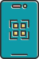 icono de vector de código qr