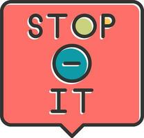 Stop It Vector Icon