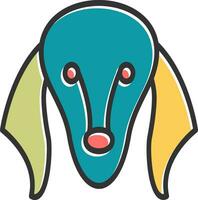 saluki vector icono