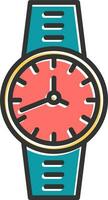 reloj, vector, icono vector