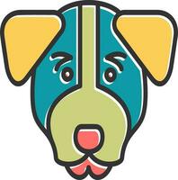 Jack Russell terrier vector icono