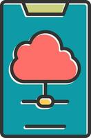 Cloud Data Vector Icon