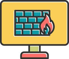 Firewall Vector Icon