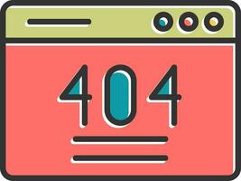 404 Error Vector Icon