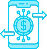 icono de vector de banca en línea