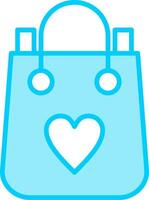 icono de vector de bolsa de compras