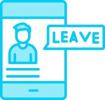 Leave Vector Icon