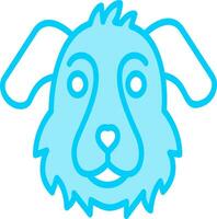 Bedlington terrier vector icono