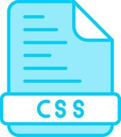 icono de vector de archivo css