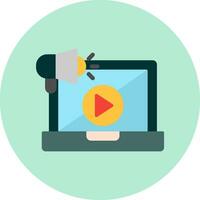 Video Marketing Vector Icon