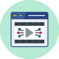 Video Player Vector Icon