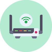 icono de vector de enrutador wifi