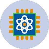 Quantum Computing Vector Icon