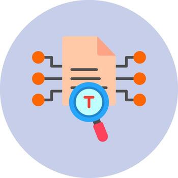 Text Mining Vector Icon