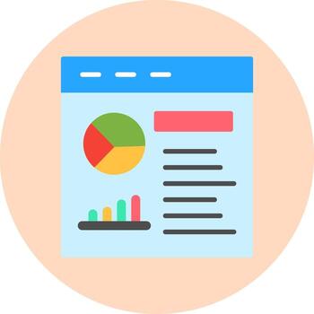 datos supervisión vector icono