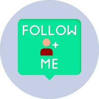 Follow Me Vector Icon