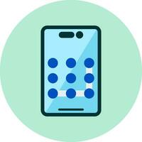 Pattern Lock Vector Icon