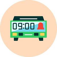 Digital Clock Vector Icon