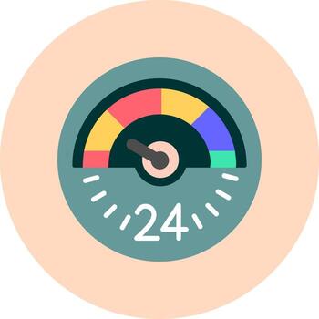 icono de vector de velocímetro