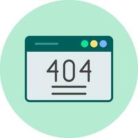 404 Error Vector Icon