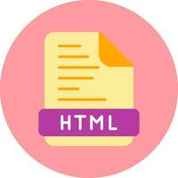 icono de vector html