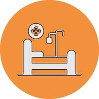 Hospital Bed Vector Icon