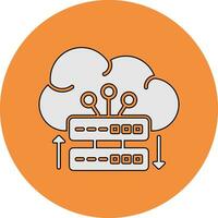 Cloud Server Vector Icon