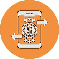 icono de vector de banca en línea