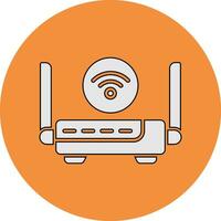 icono de vector de enrutador wifi