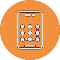 Pattern Lock Vector Icon