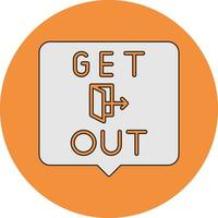 Get Out Vector Icon