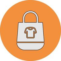 icono de vector de bolsas de compras