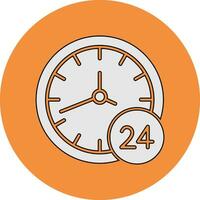 24 Hours Vector Icon