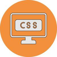 icono de vector de css