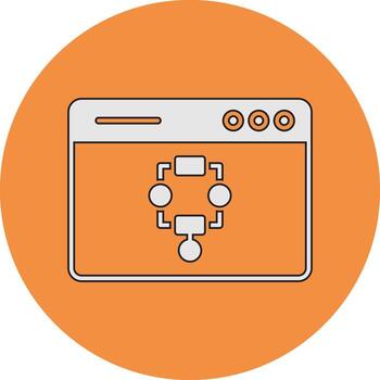 icono de vector de algoritmo