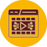 Video Player Vector Icon