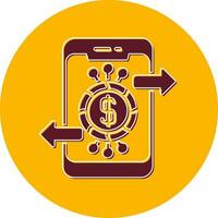 icono de vector de banca en línea