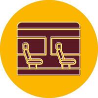 icono de vector de asiento