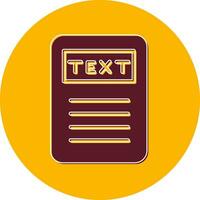 Text Vector Icon