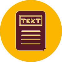 Text Vector Icon