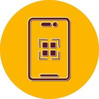 icono de vector de código qr