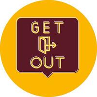 Get Out Vector Icon