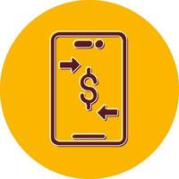 Online Money Transfer Vector Icon