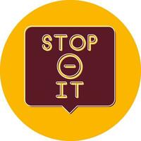 Stop It Vector Icon